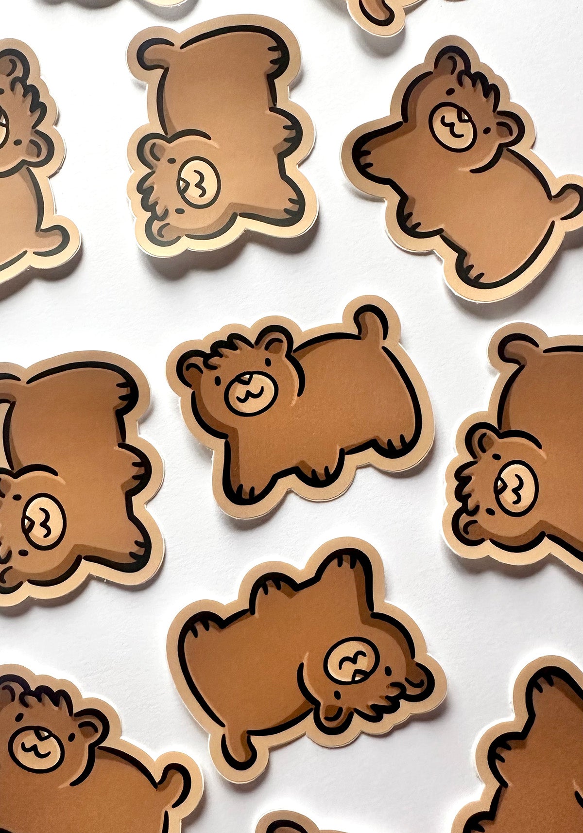Brown Bear Mini Sticker