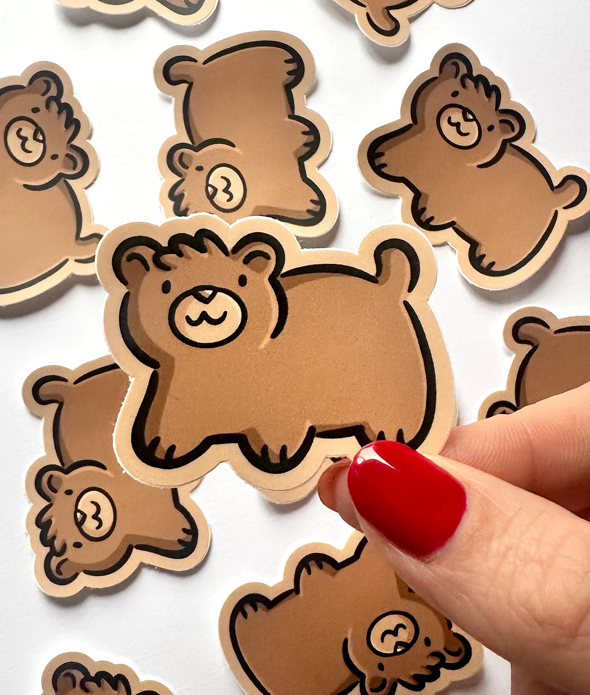 Brown Bear Mini Sticker