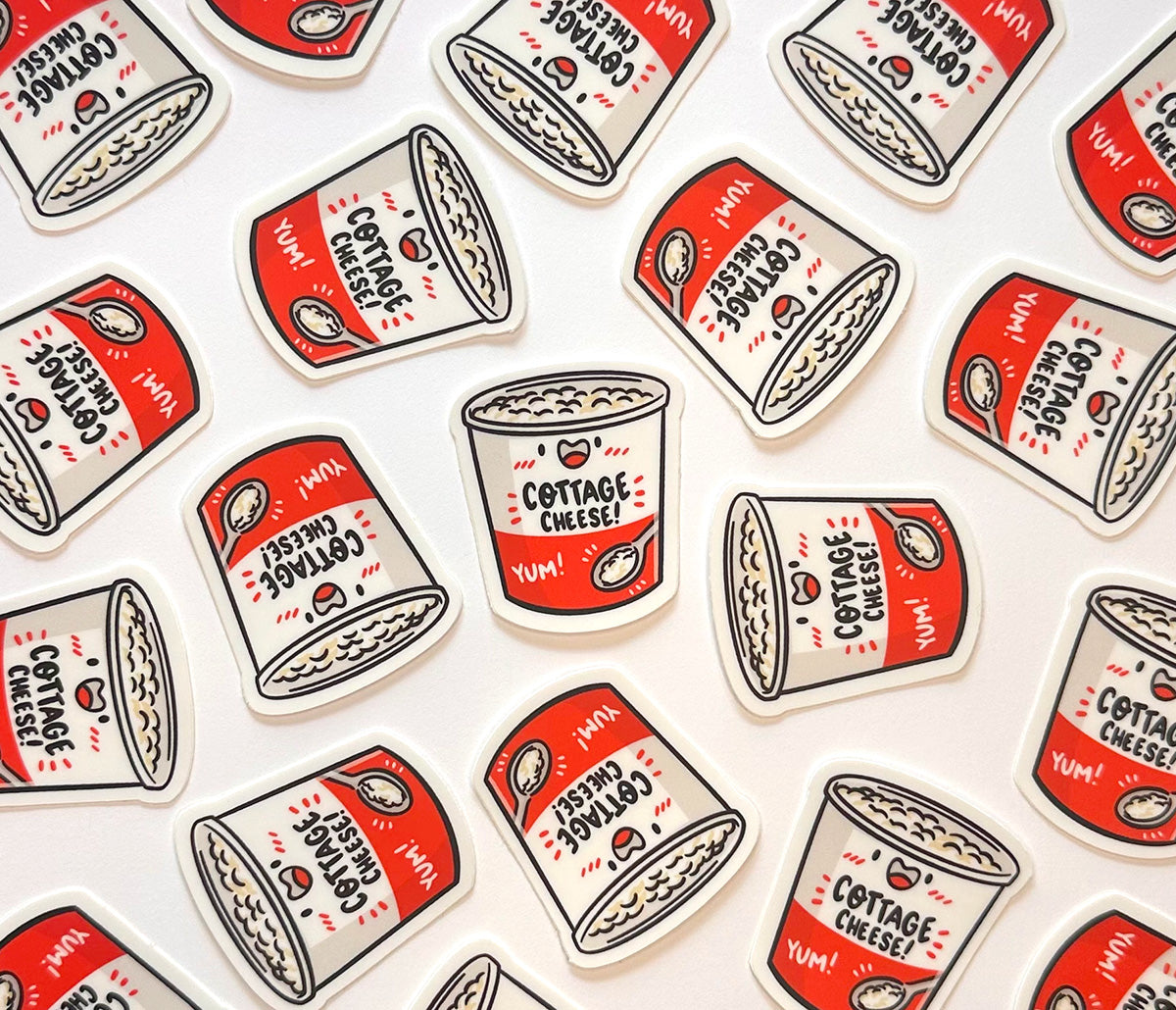 Cottage Cheese Mini Sticker