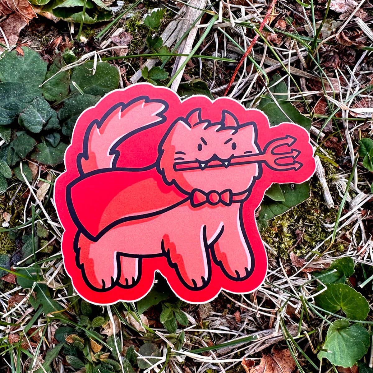 Devil Cat Sticker