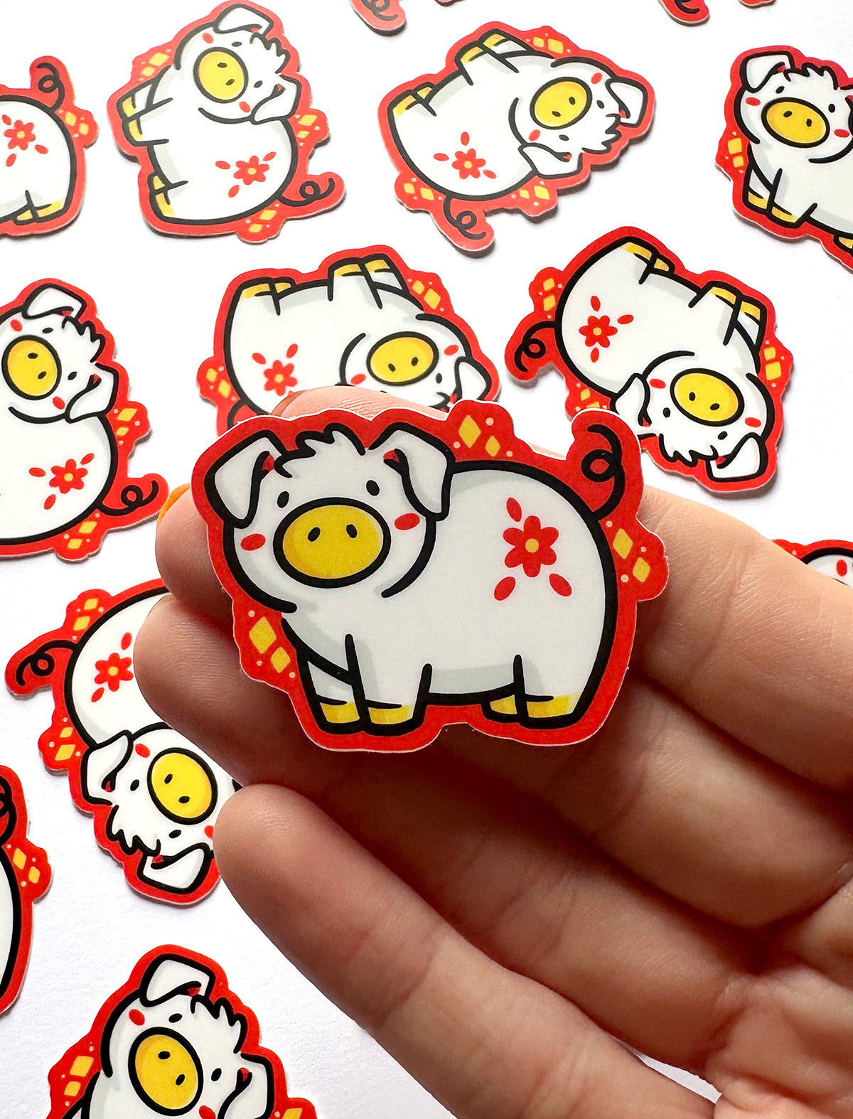 Pig Zodiac Mini Sticker