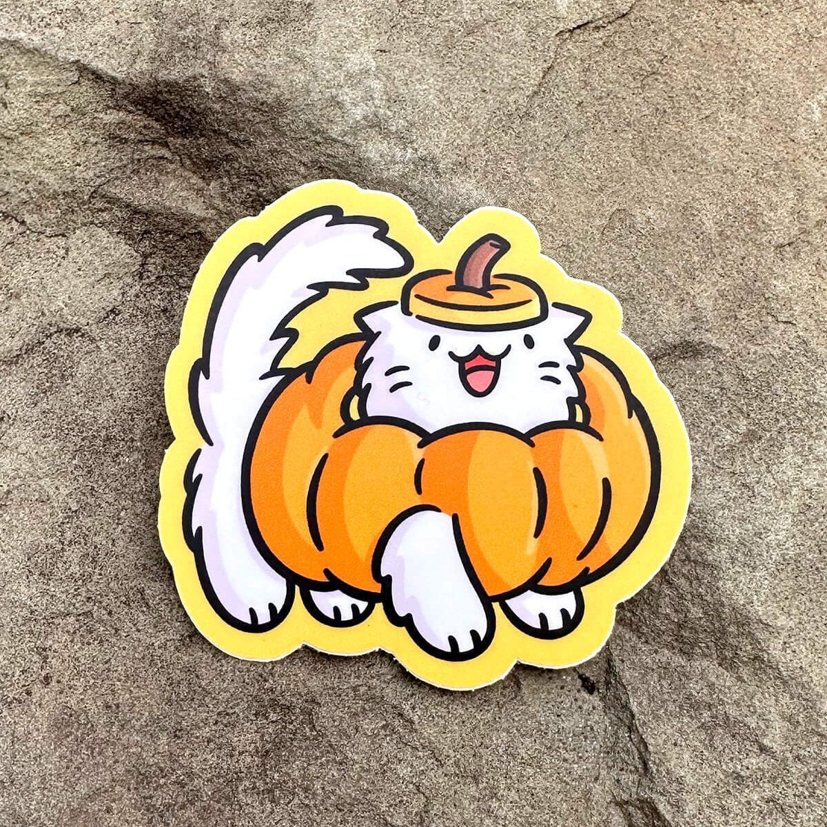 Pumpkin Cat Sticker
