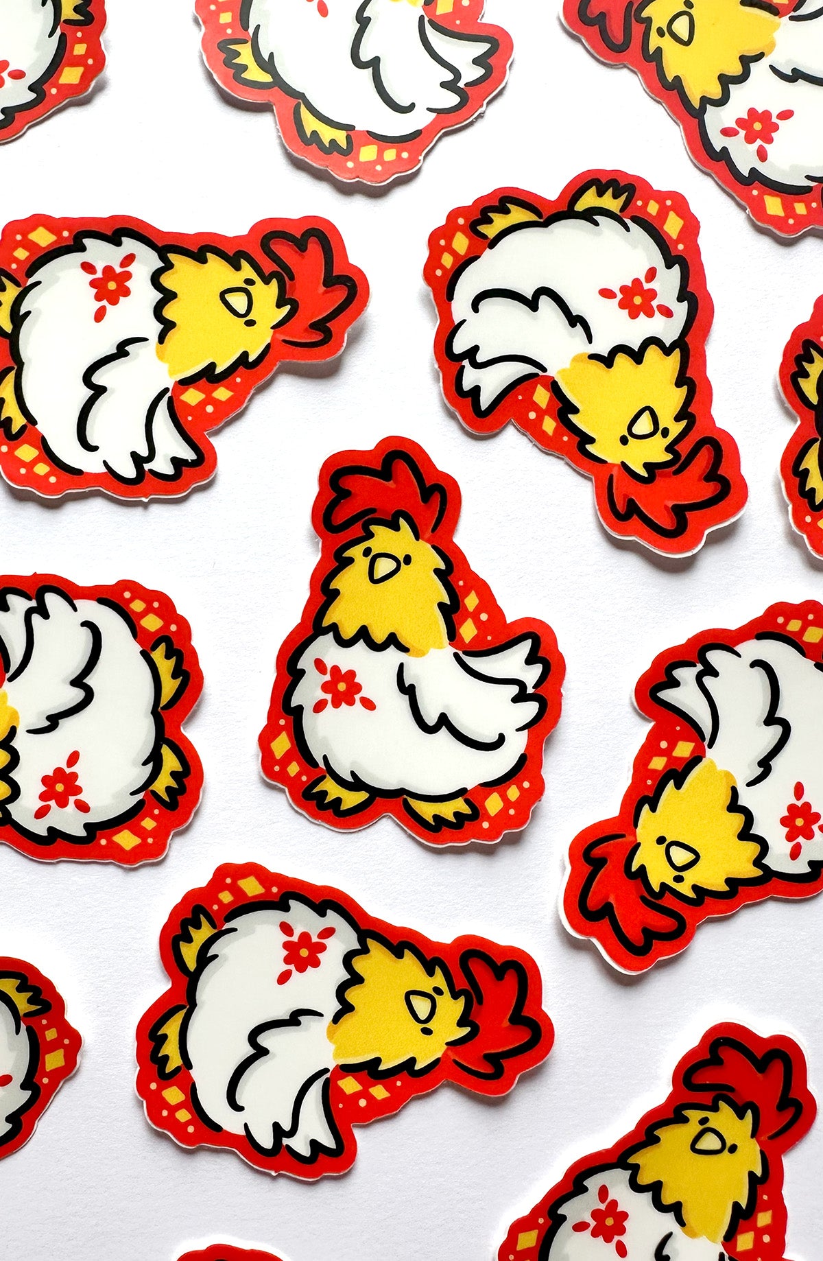 Rooster Zodiac Mini Sticker