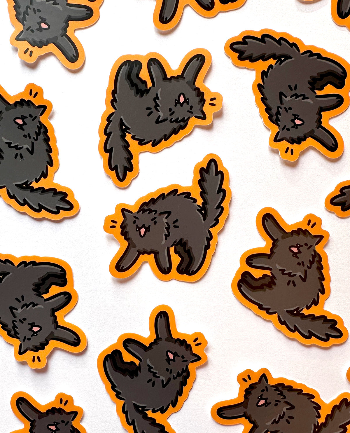 Scaredy Cat Mini Sticker