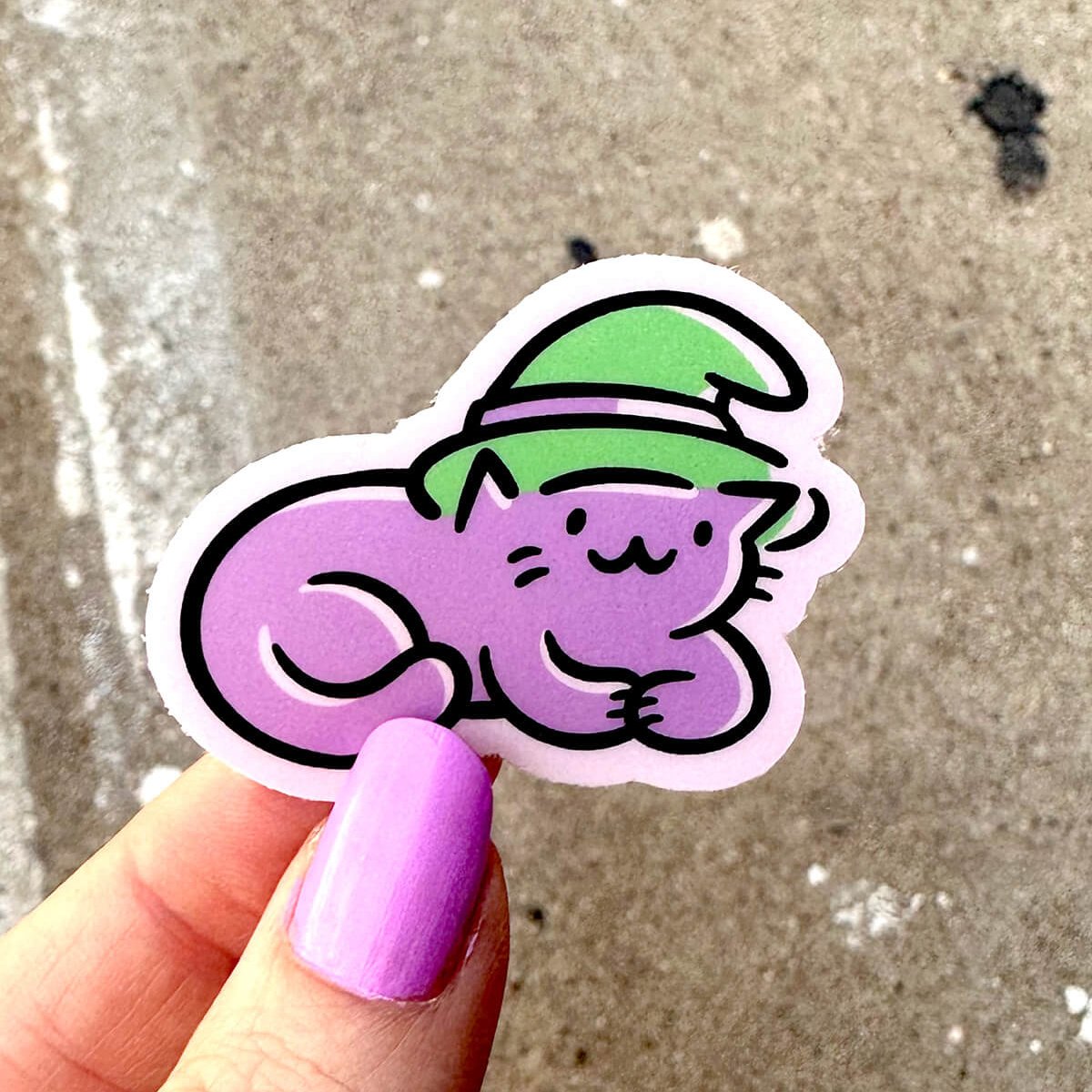 Witch Cat Mini Sticker