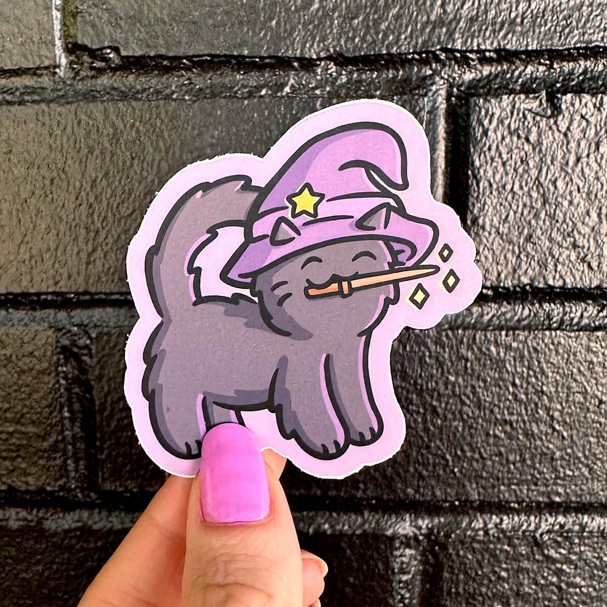 Witch Cat Sticker