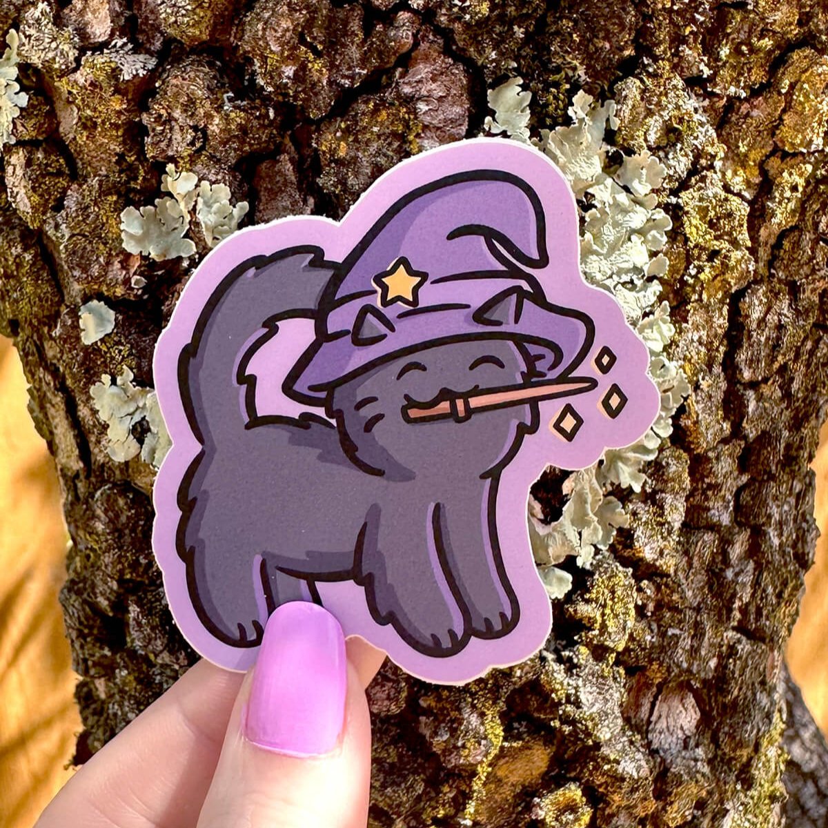 Witch Cat Sticker