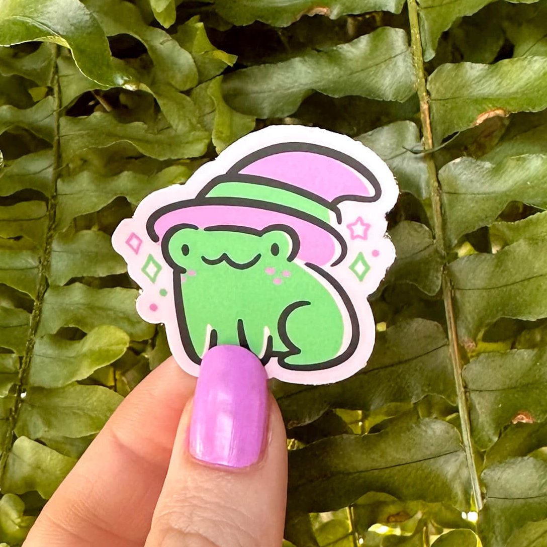Witch Frog Mini Sticker