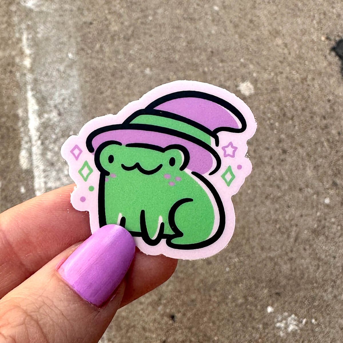 Witch Frog Mini Sticker