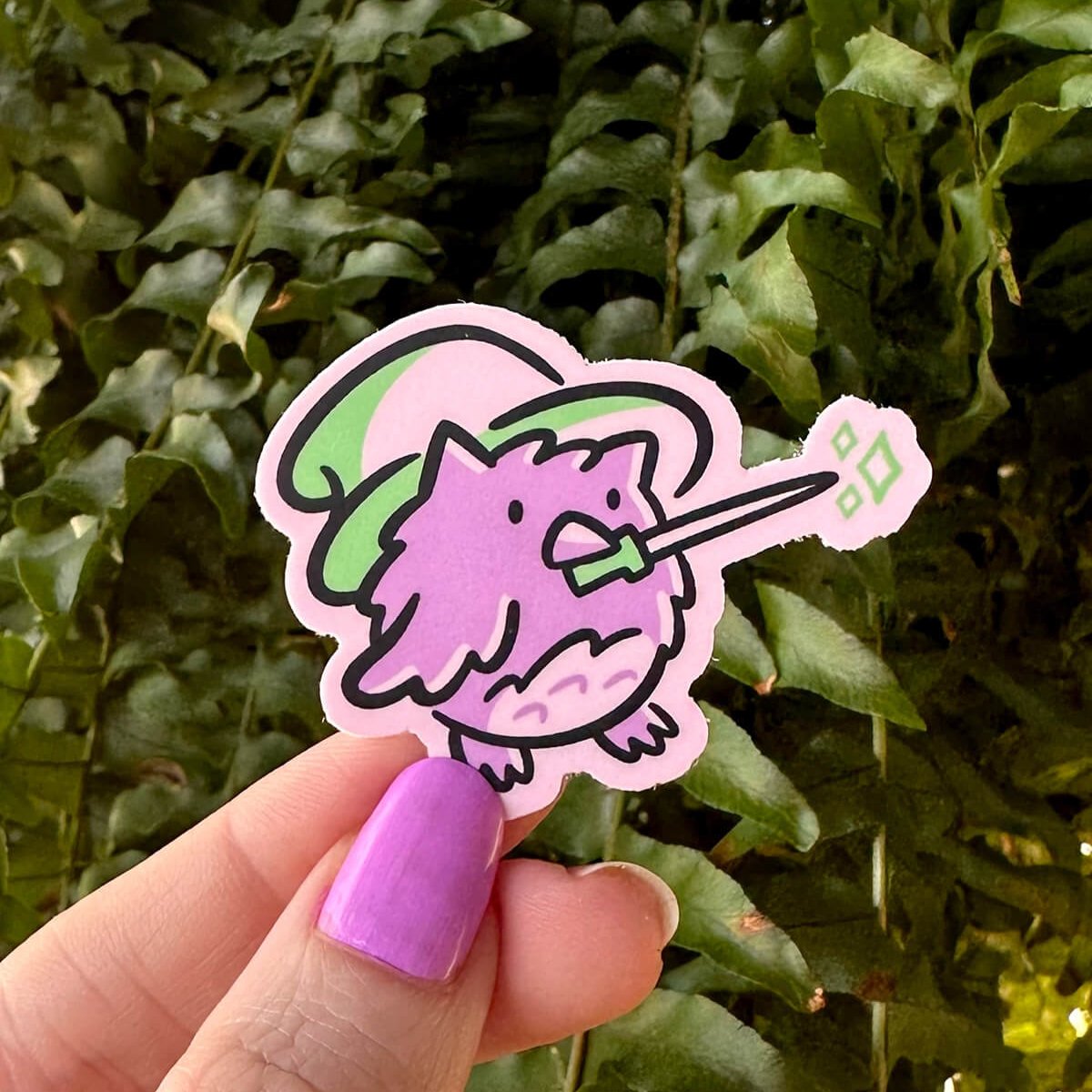 Witch Owl Mini Sticker