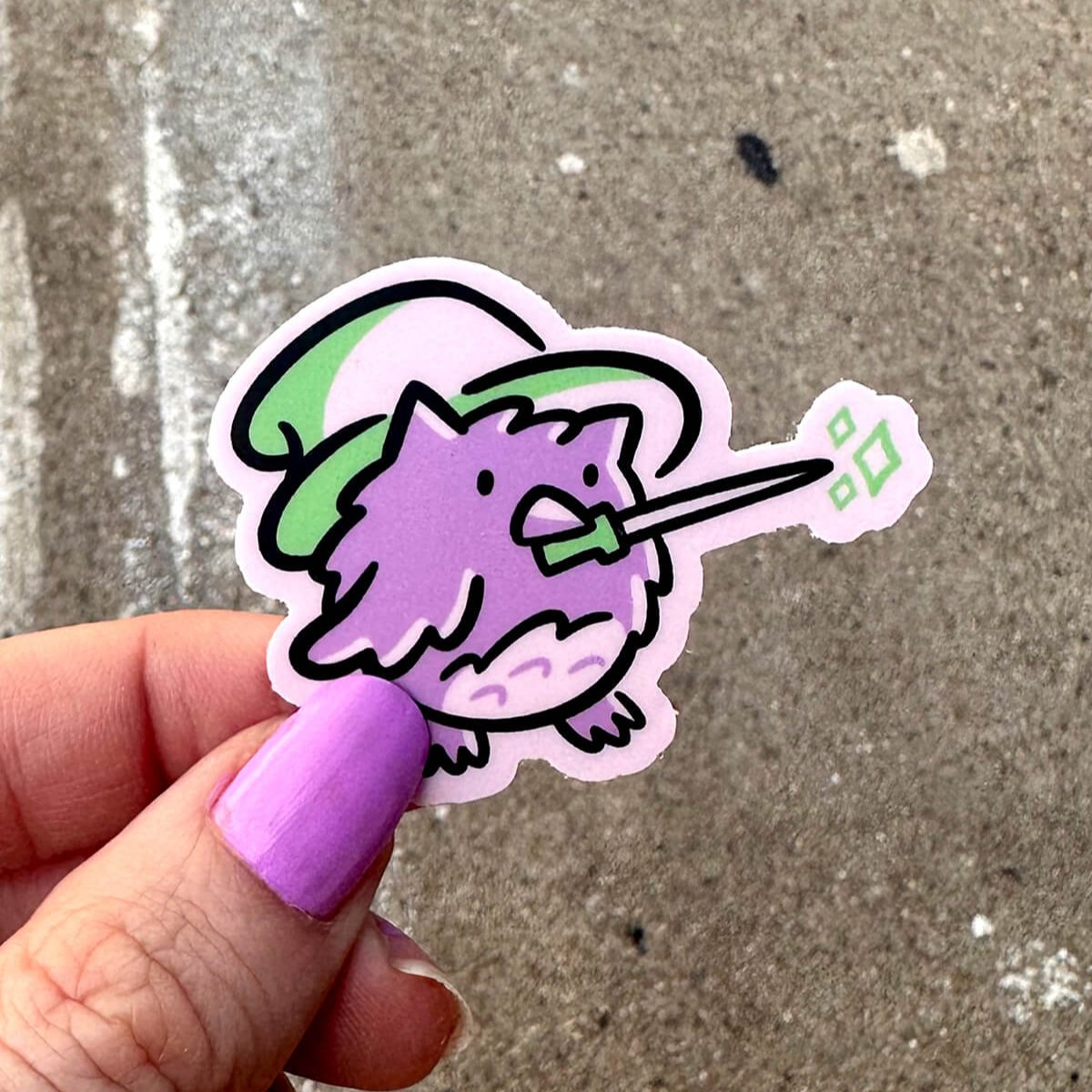 Witch Owl Mini Sticker