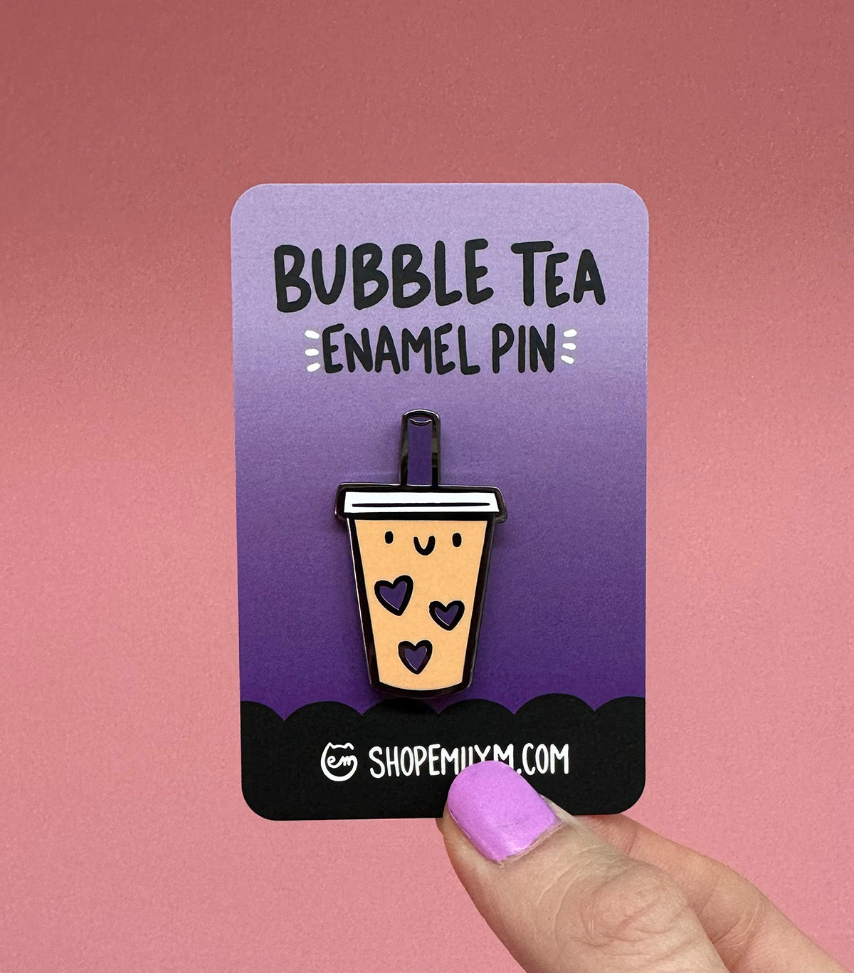 Bubble Tea Enamel Pin