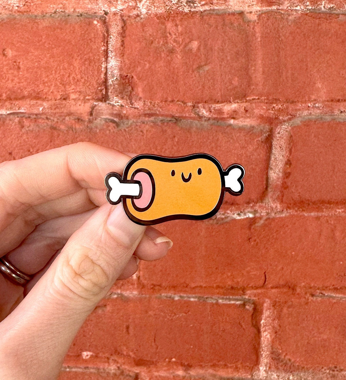 Meat Enamel Pin