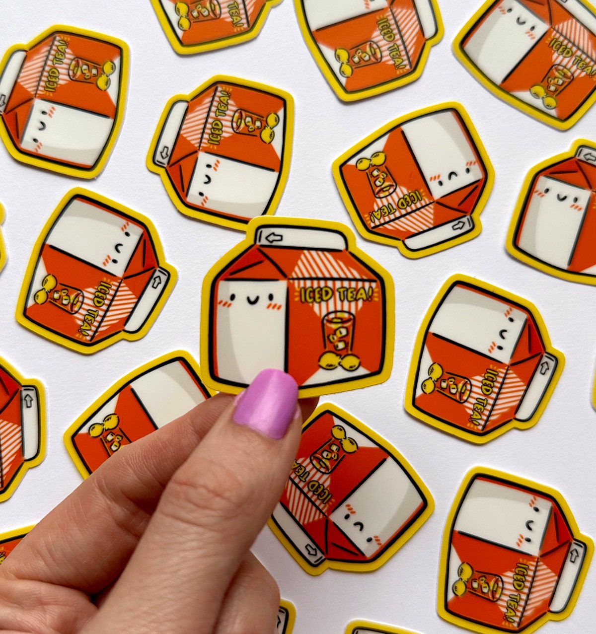 Iced Tea Carton Mini Sticker