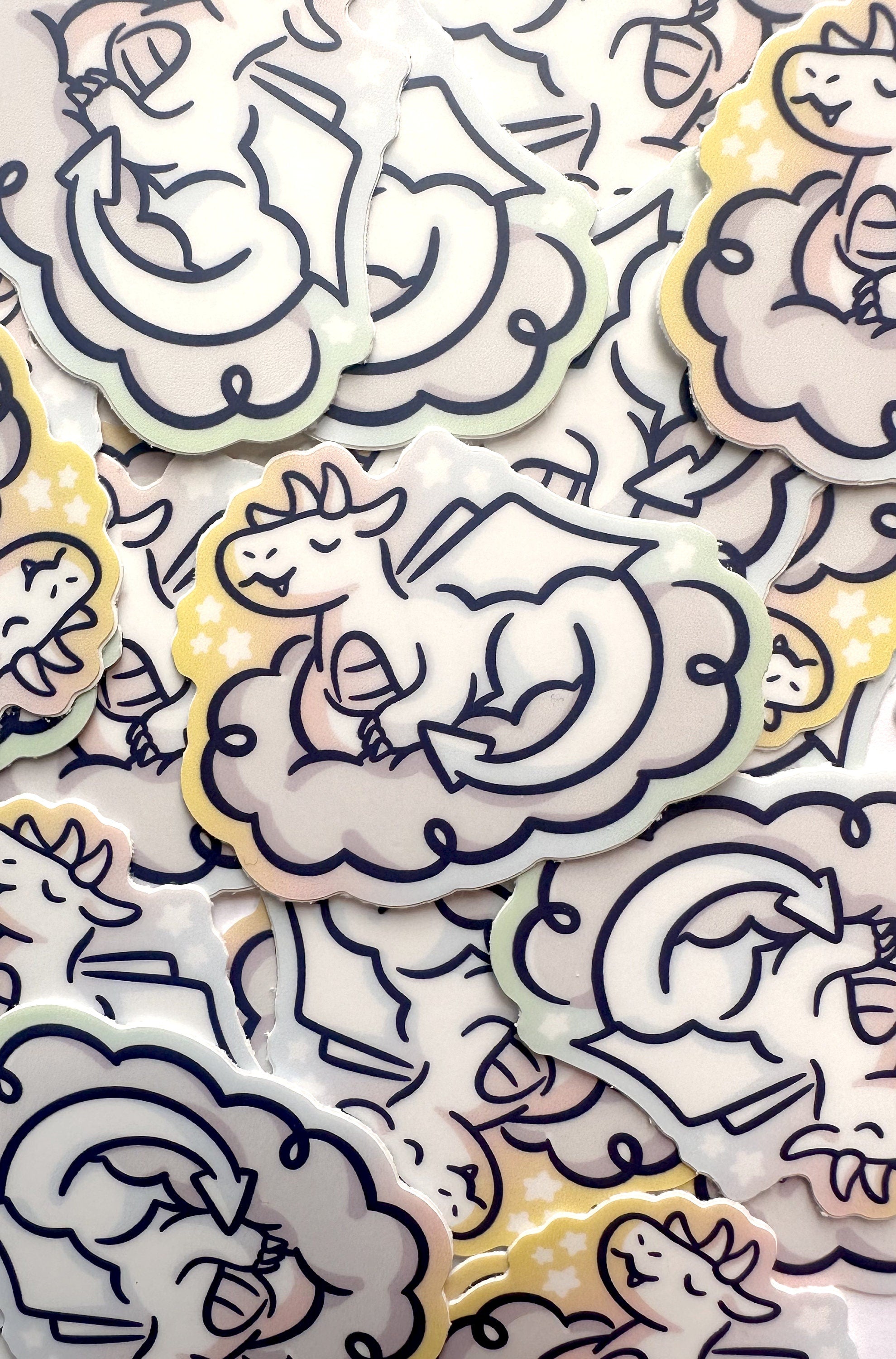 Rainbow Dragon Mini Sticker