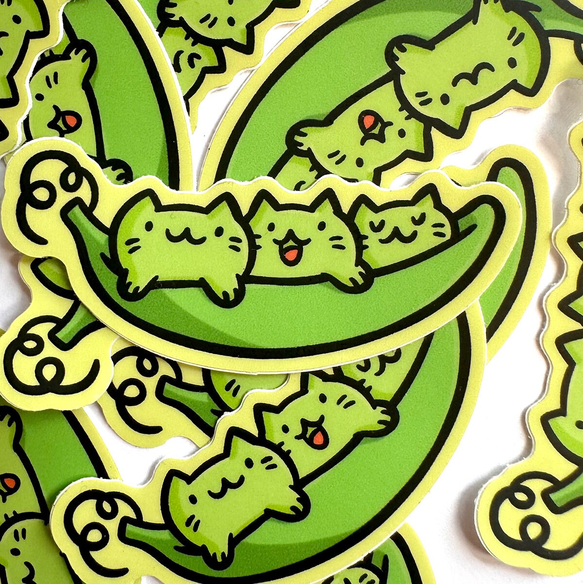 Peas Cat Mini Sticker