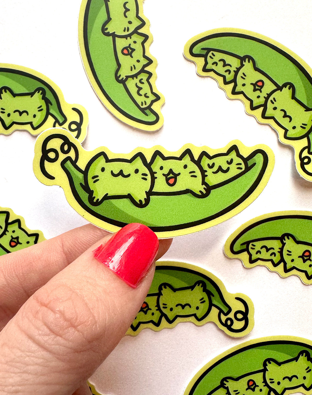 Peas Cat Mini Sticker