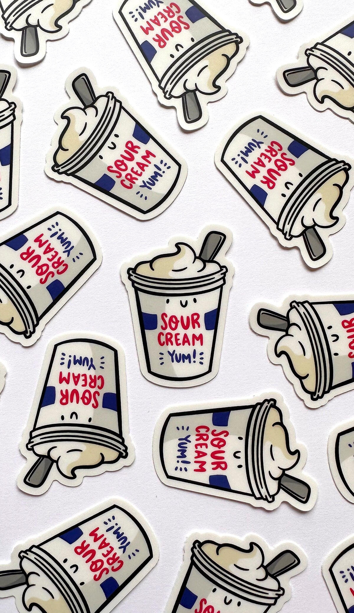 Sour Cream Mini Sticker