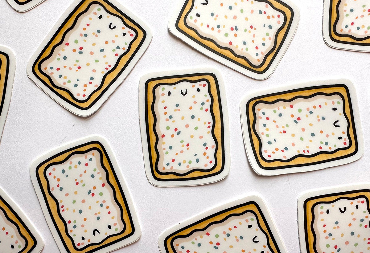 Toaster Pastry Mini Sticker (Blueberry)