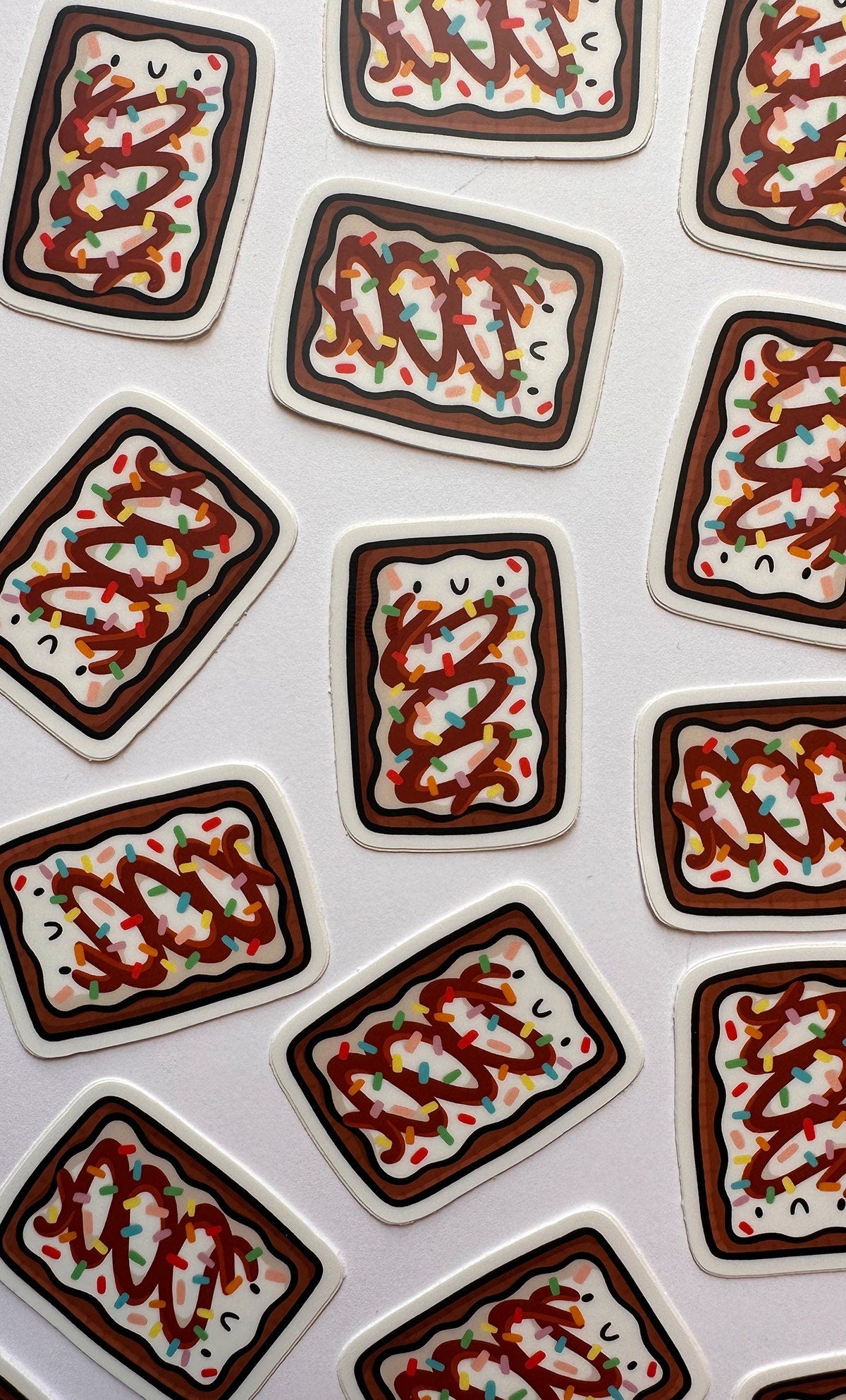 Toaster Pastry Mini Sticker (Hot Fudge Sundae)