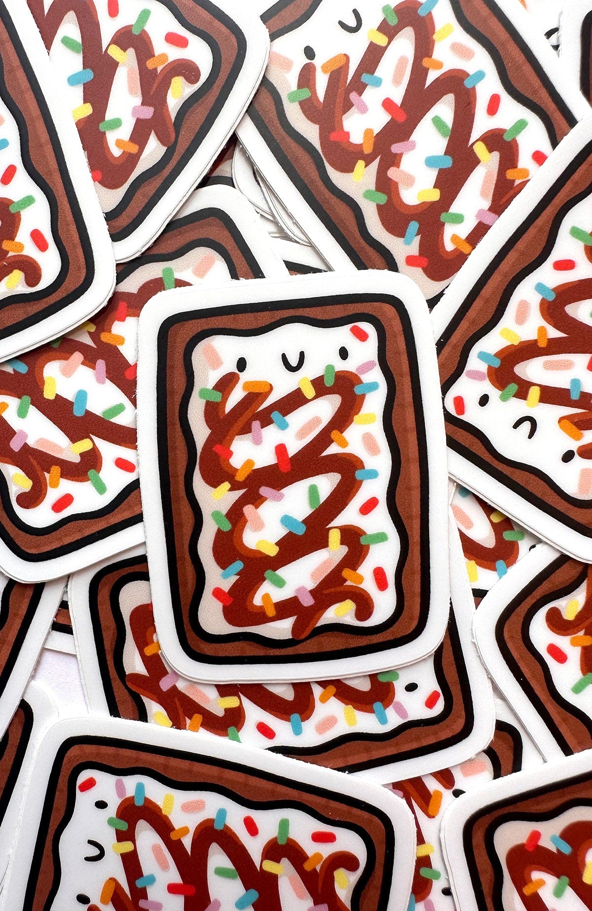 Toaster Pastry Mini Sticker (Hot Fudge Sundae)