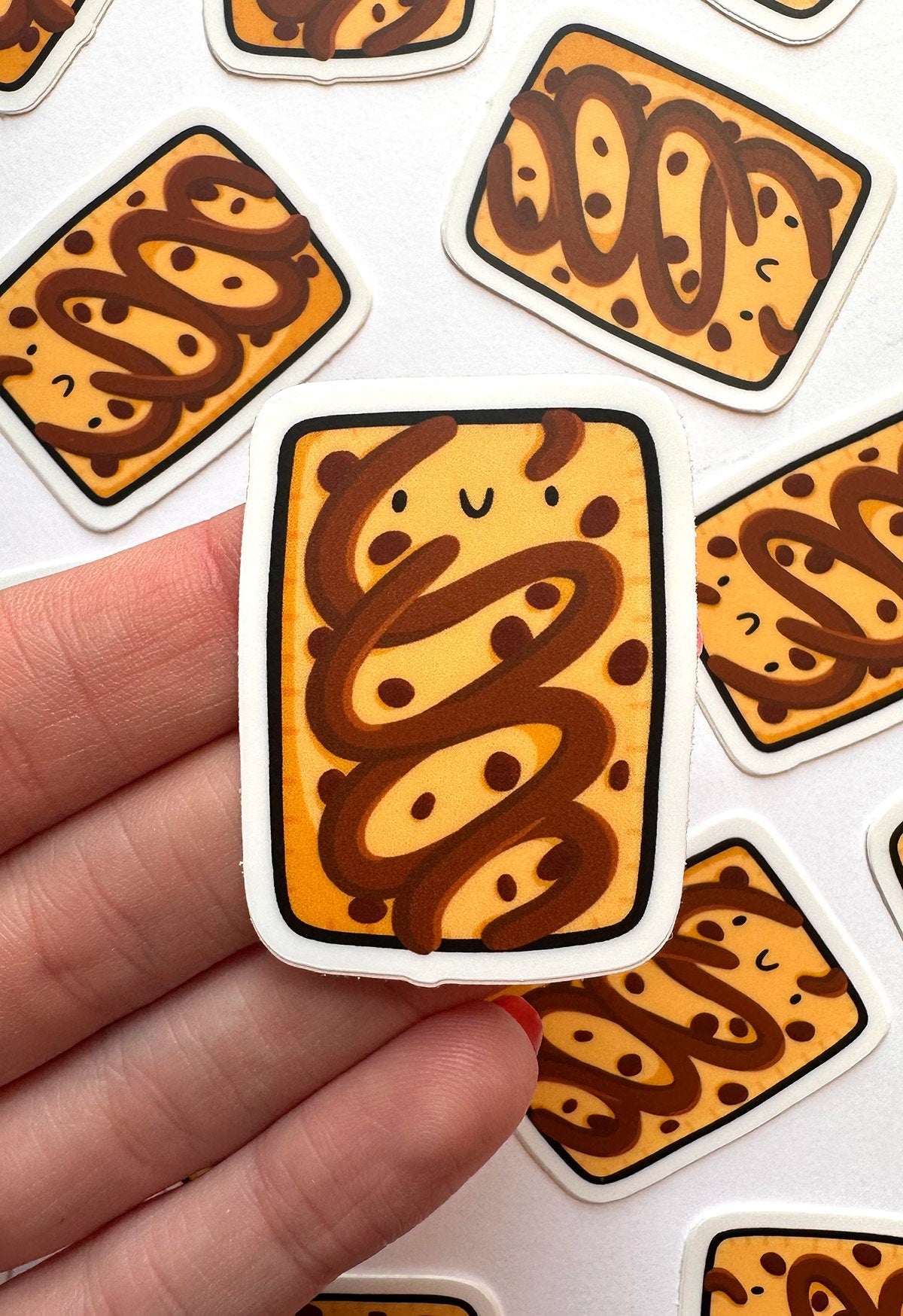 Toaster Pastry Mini Sticker (Chocolate Chip)