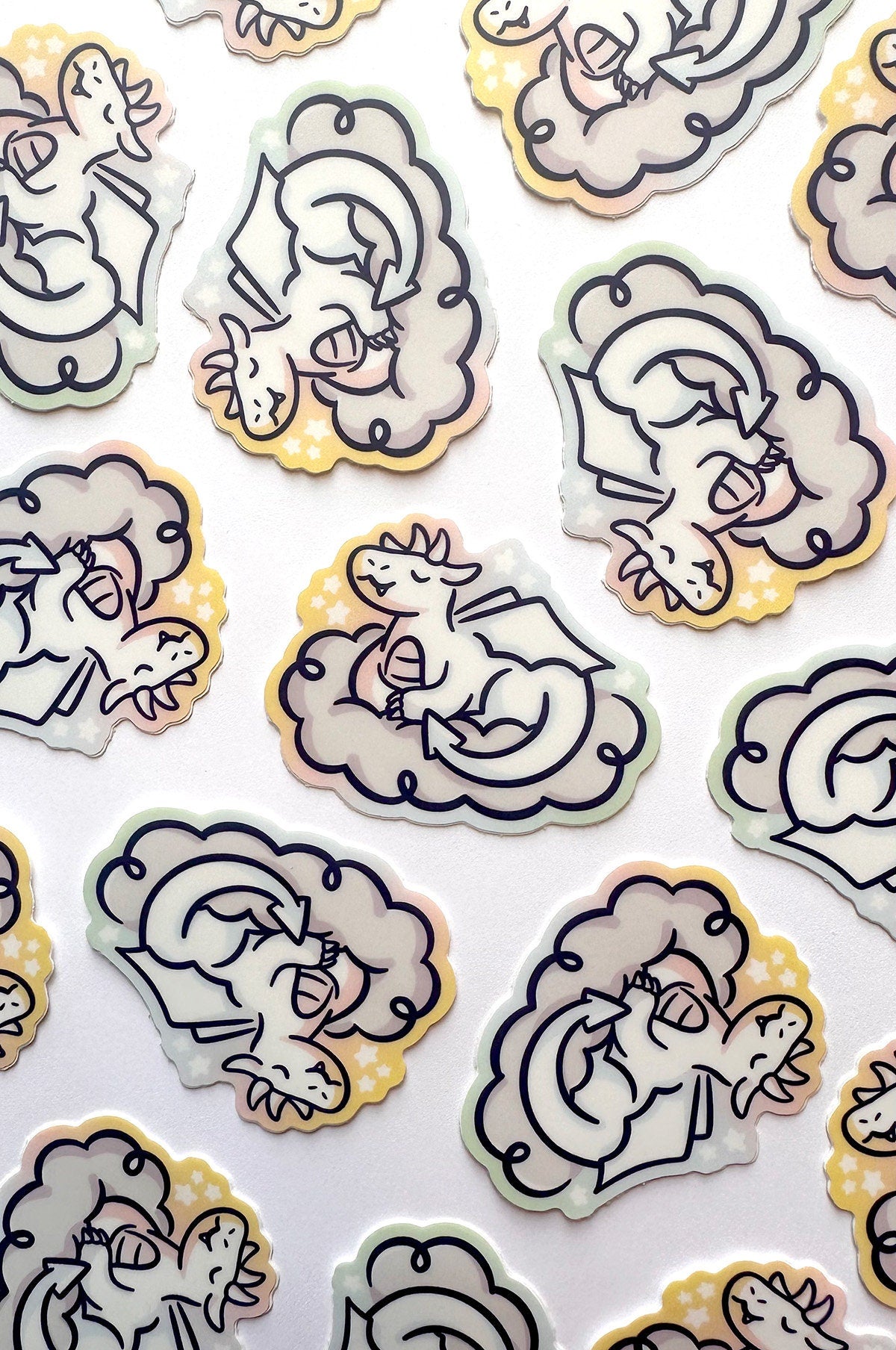 Rainbow Dragon Mini Sticker