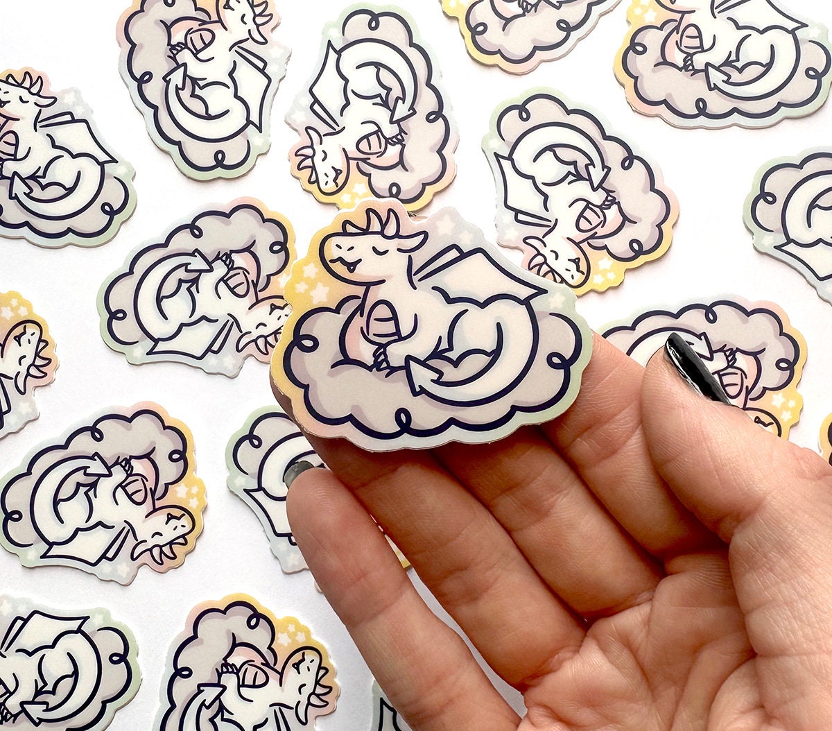 Rainbow Dragon Mini Sticker