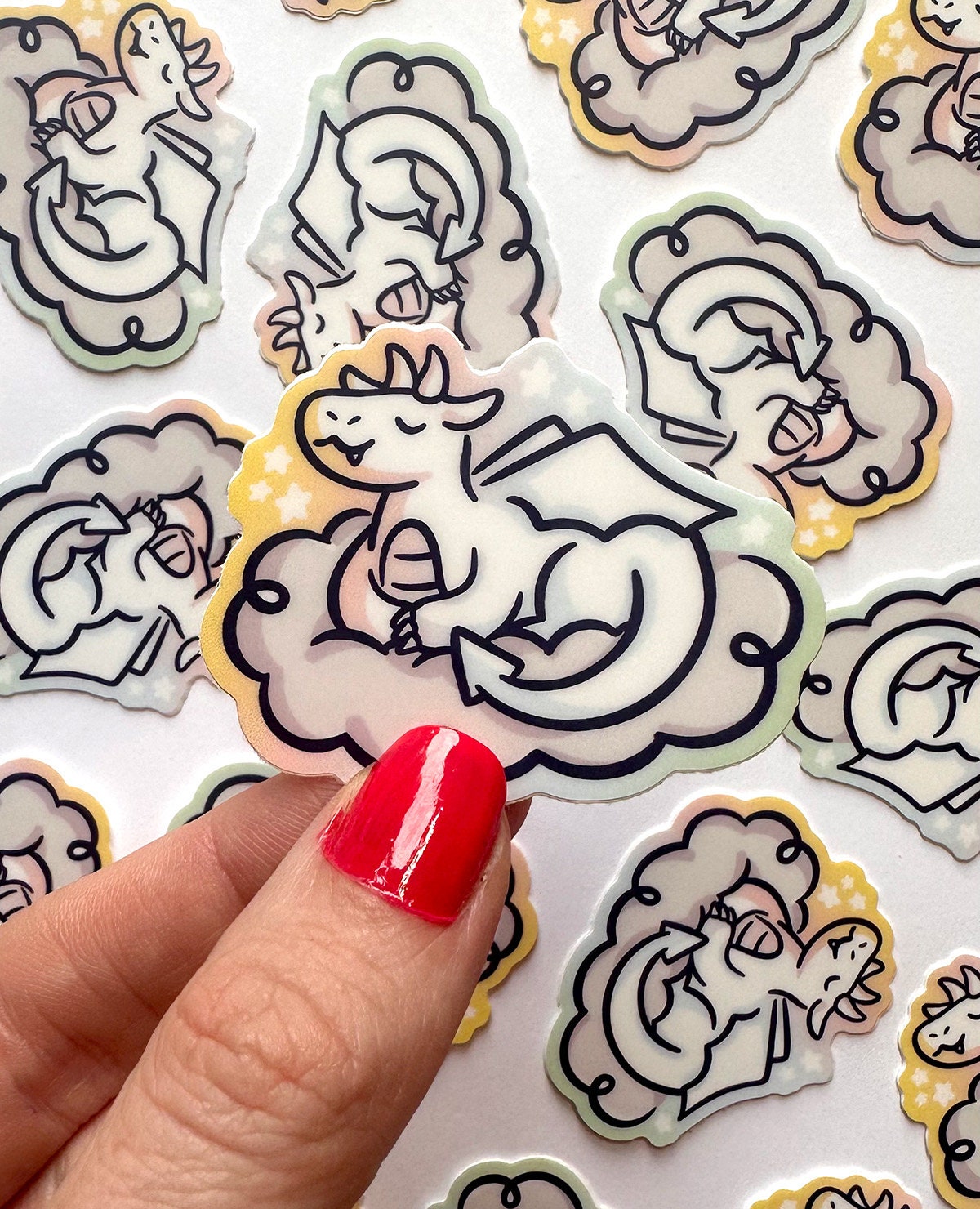 Rainbow Dragon Mini Sticker