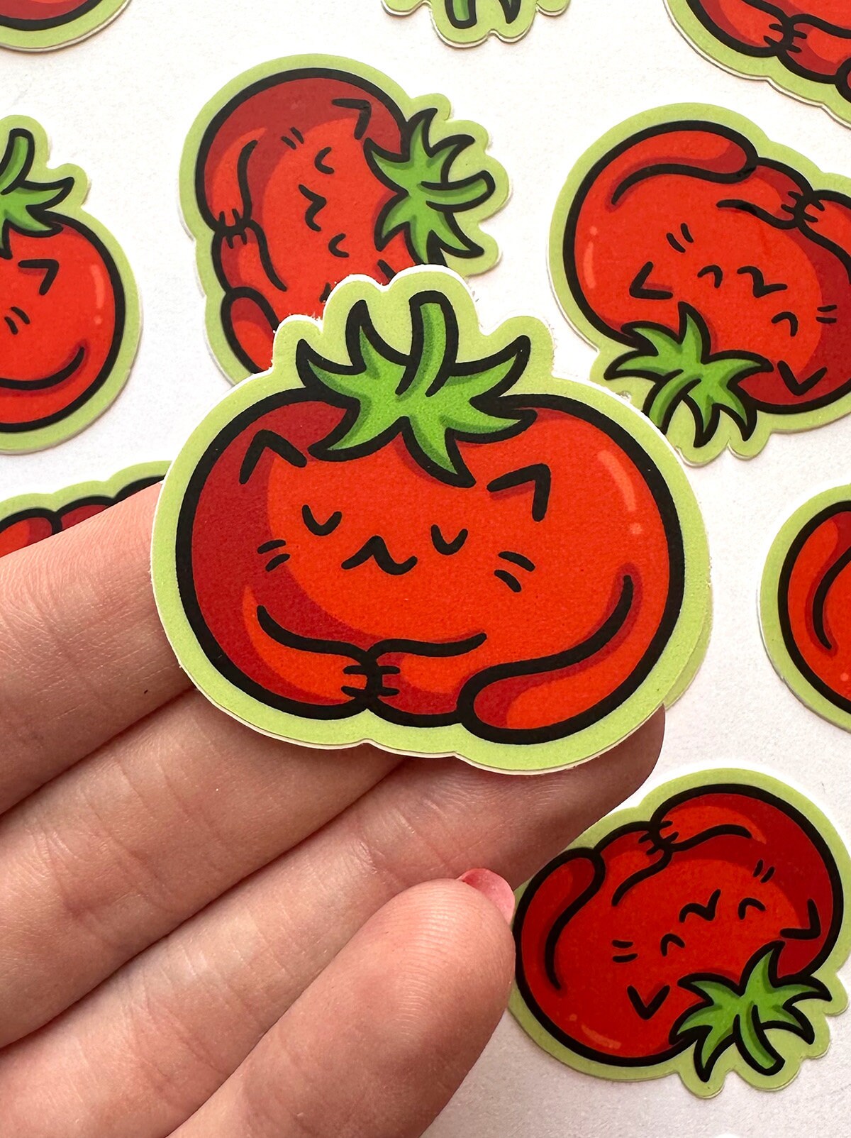 Tomato Cat Mini Sticker