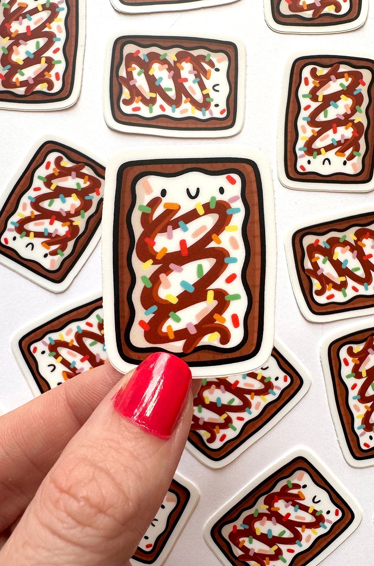 Toaster Pastry Mini Sticker (Hot Fudge Sundae)