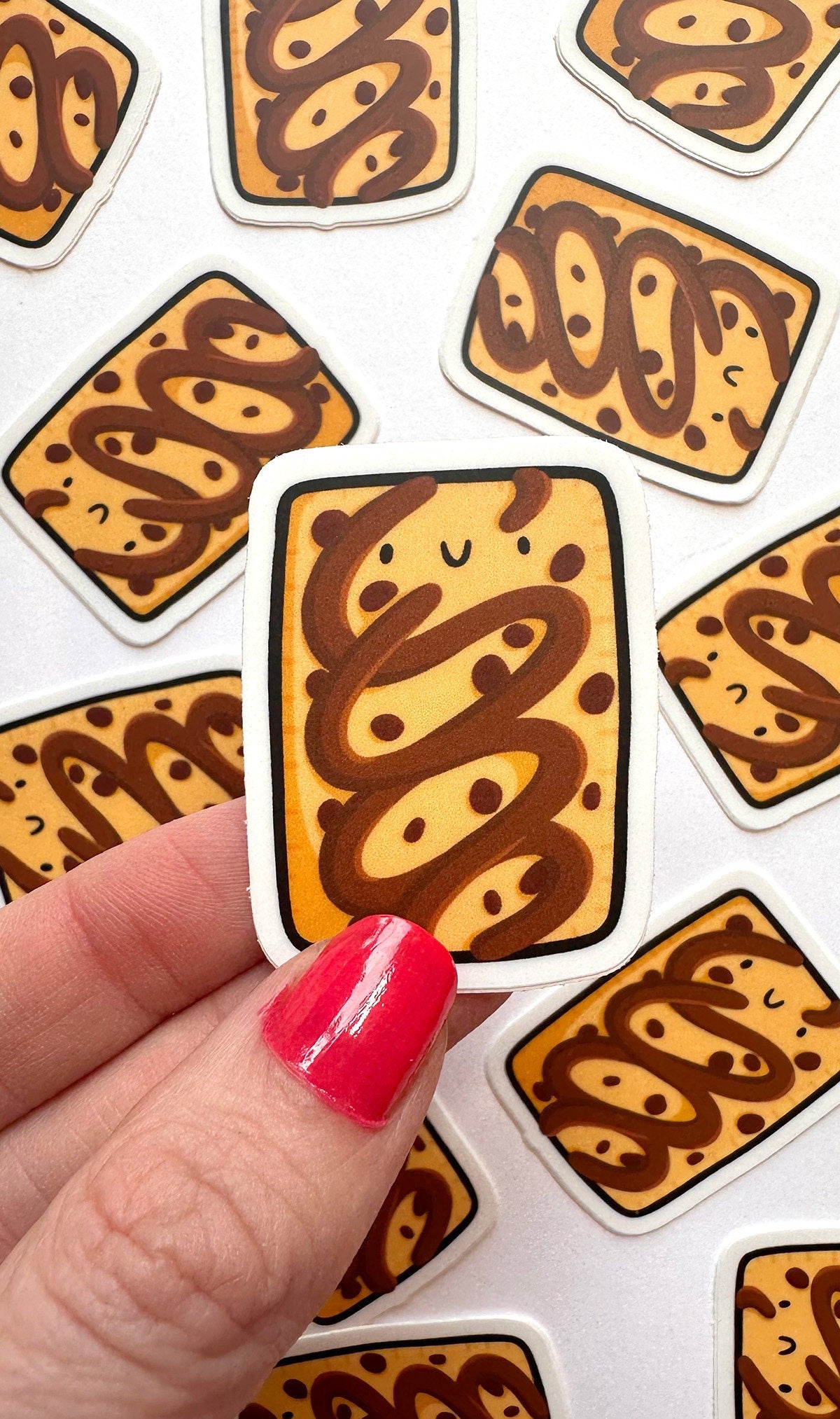 Toaster Pastry Mini Sticker (Chocolate Chip)