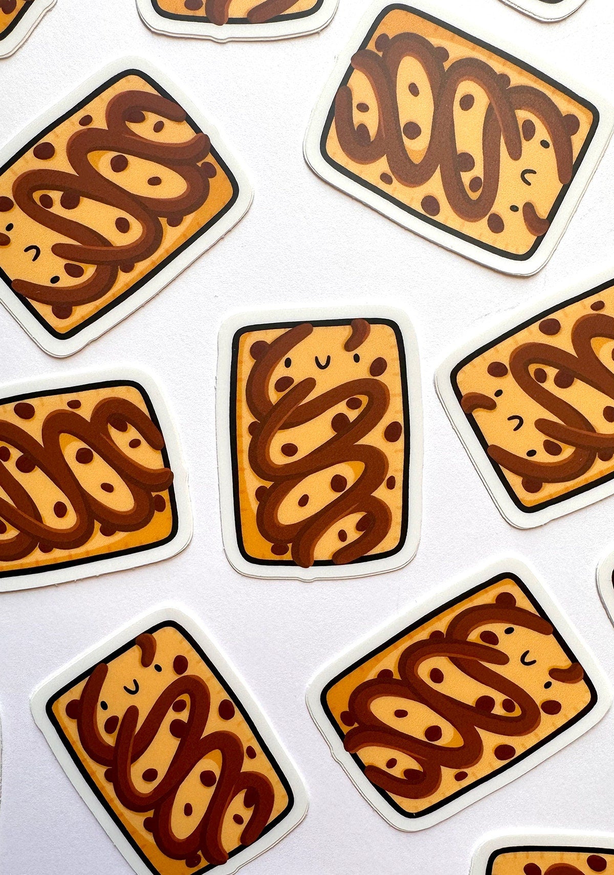 Toaster Pastry Mini Sticker (Chocolate Chip)
