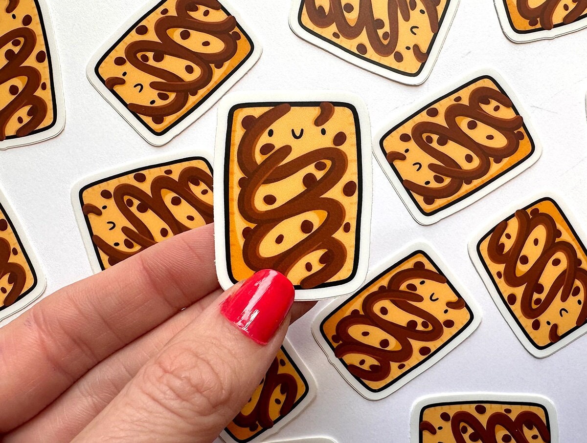 Toaster Pastry Mini Sticker (Chocolate Chip)