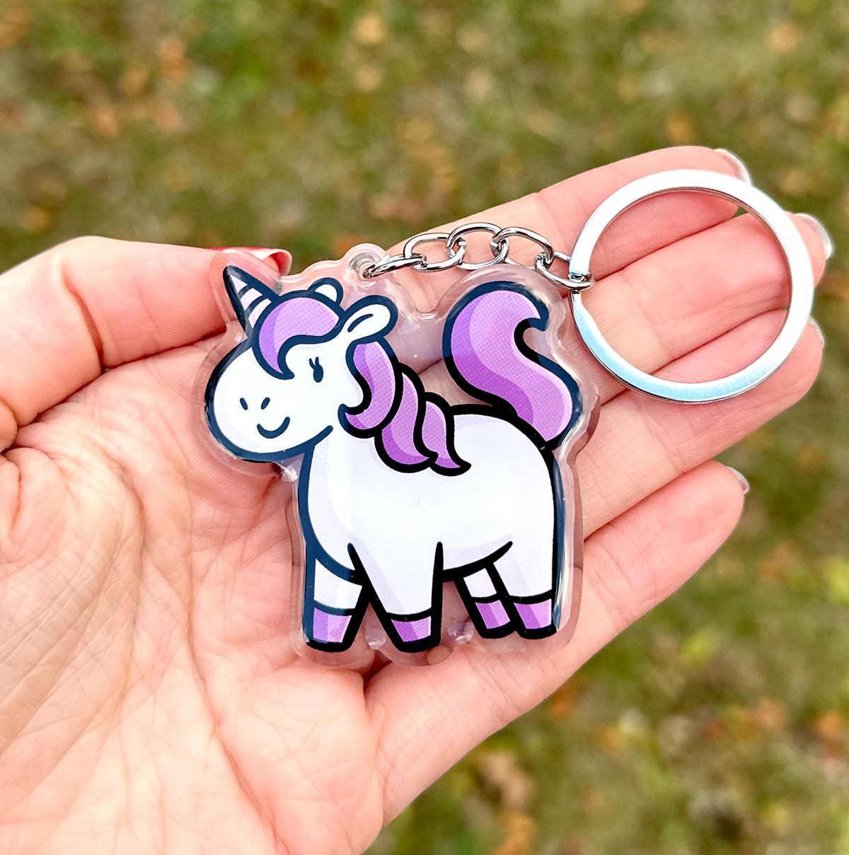 Unicorn Keychain
