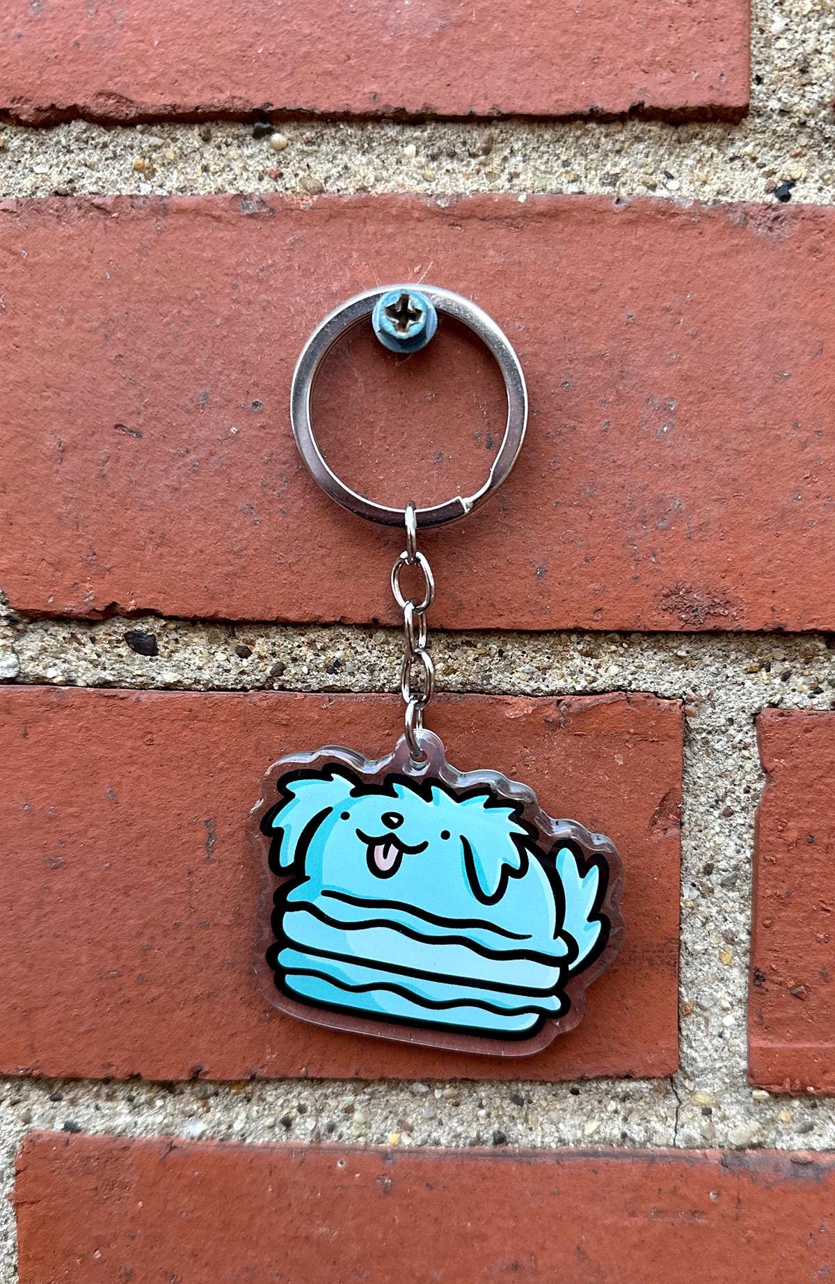 Macaron Dog Keychain