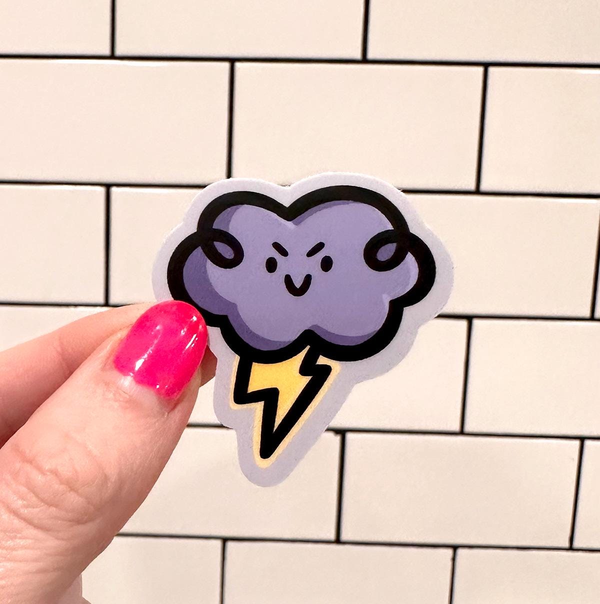 Storm Cloud Mini Sticker
