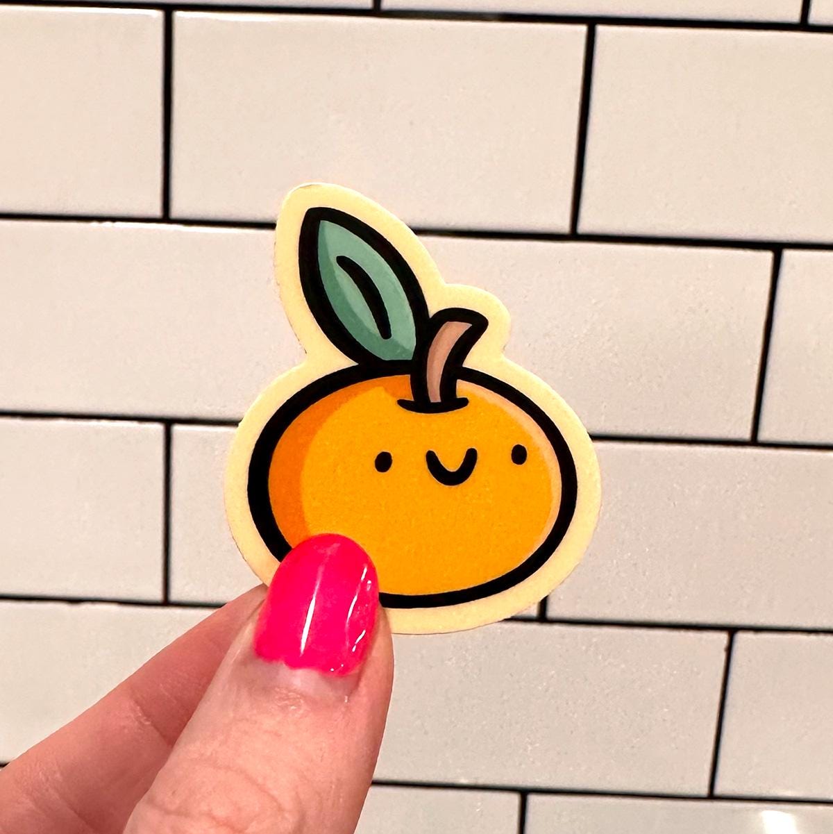 Orange Mini Sticker