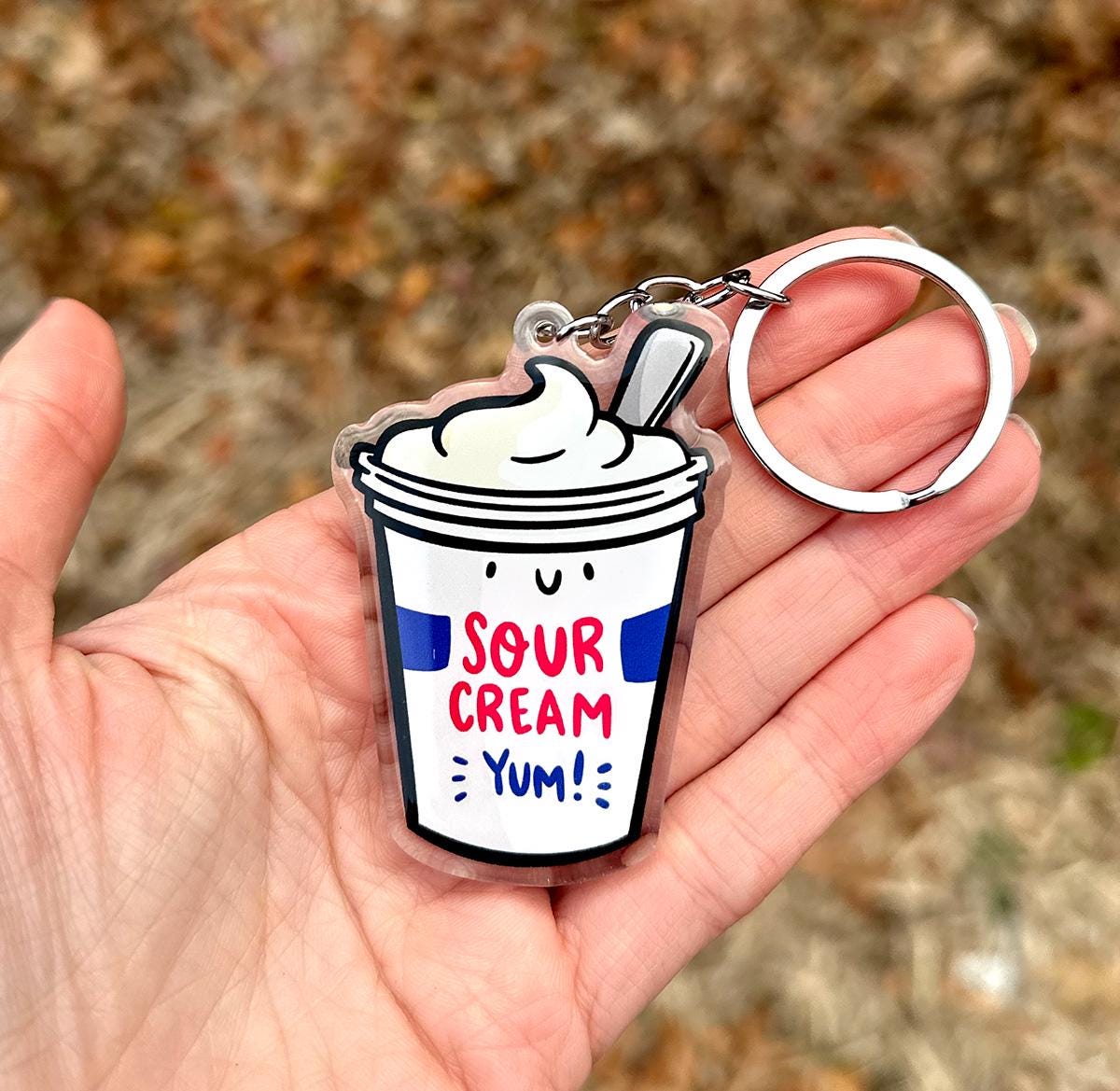 Sour Cream Keychain