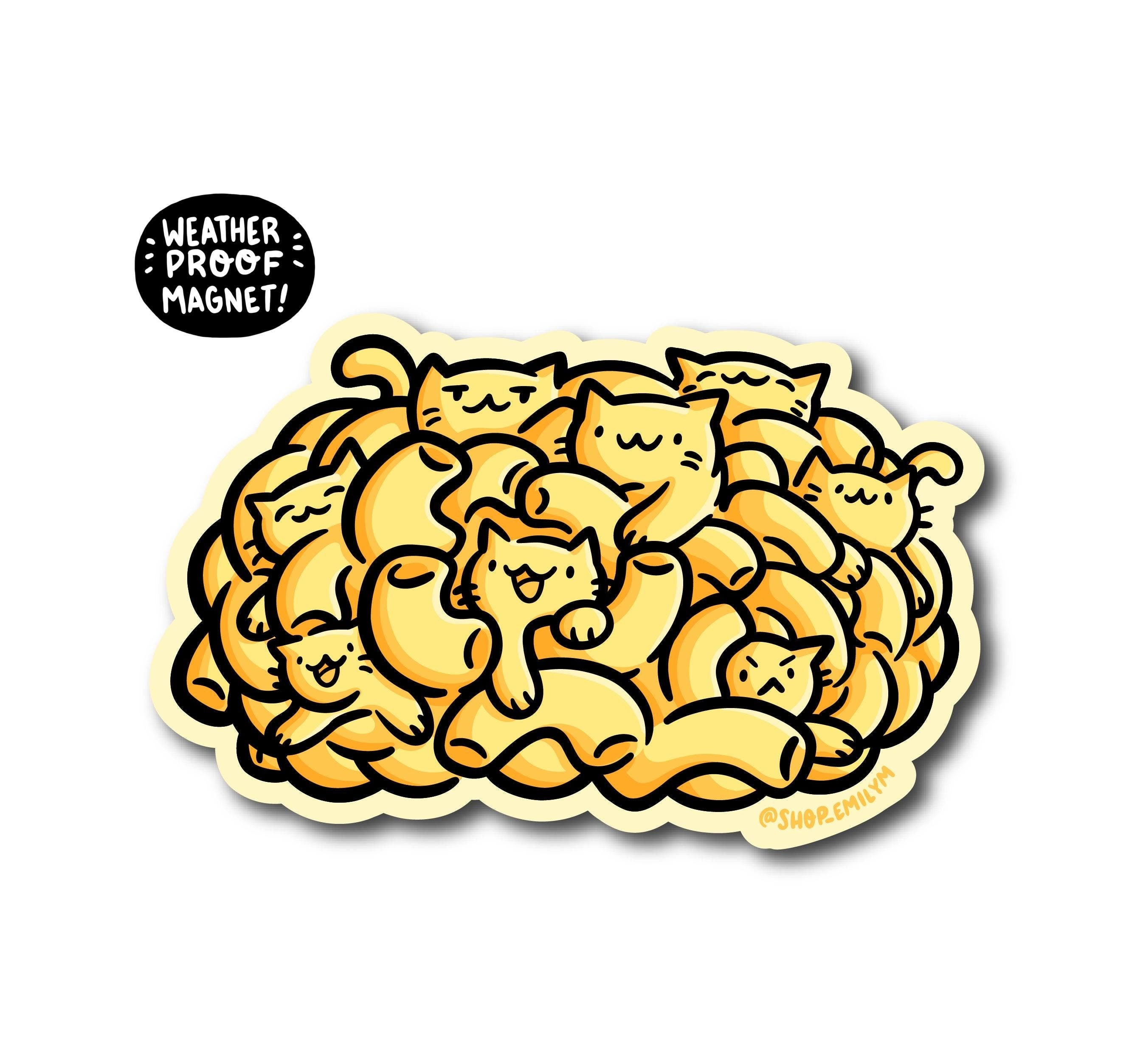 Cataroni & Cheese Magnet