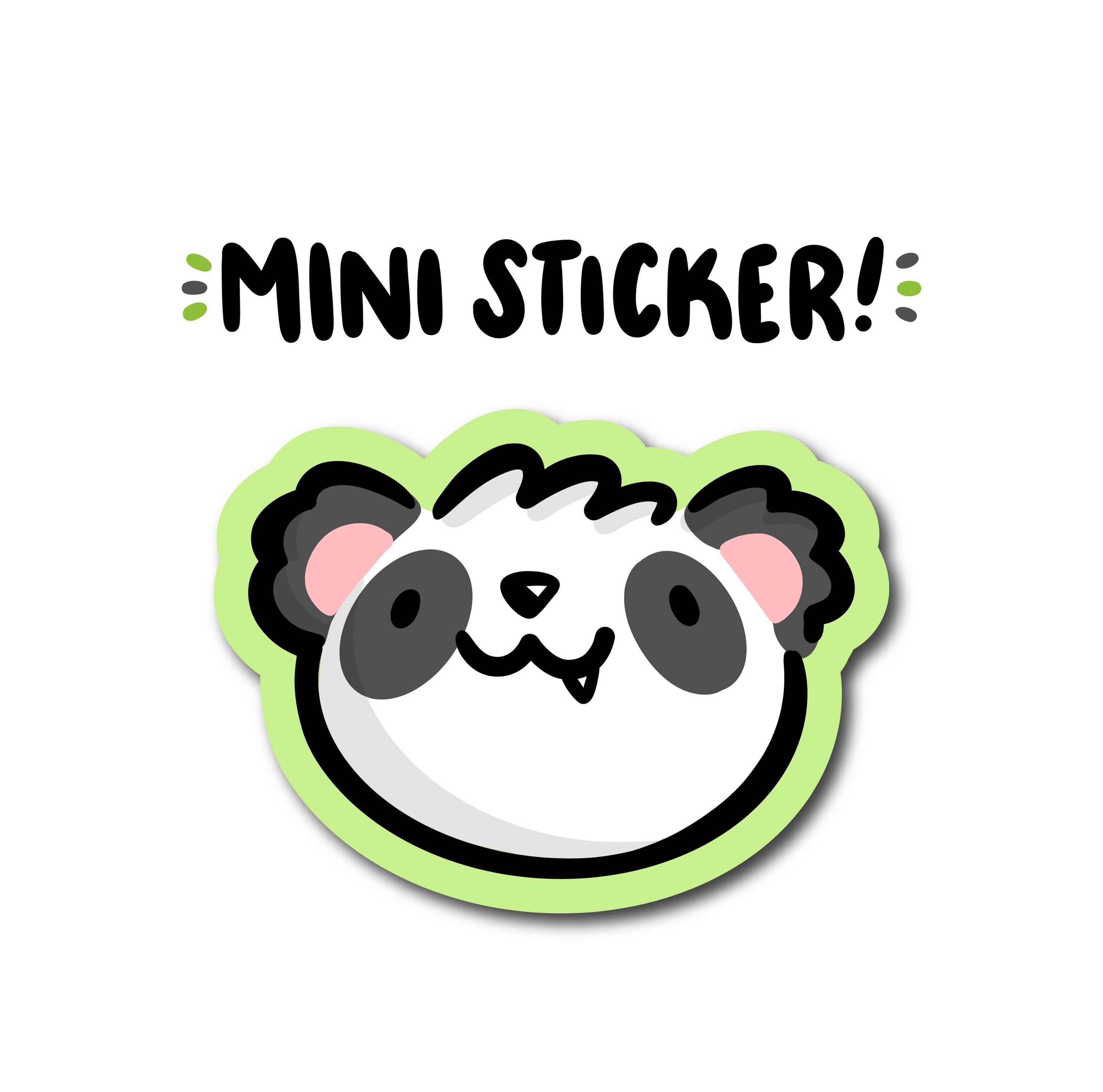 Panda Face Mini Sticker