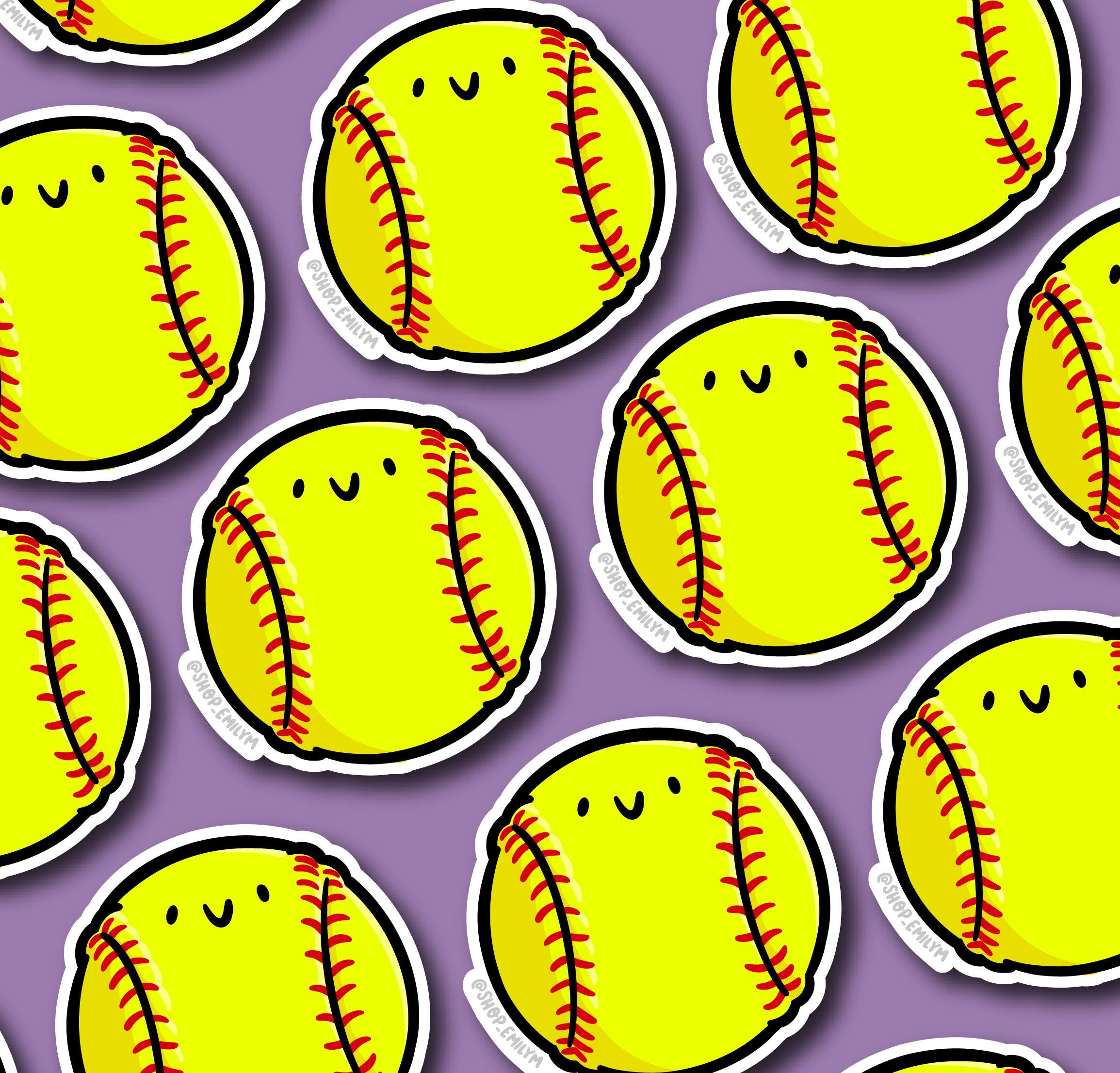 Softball Sticker