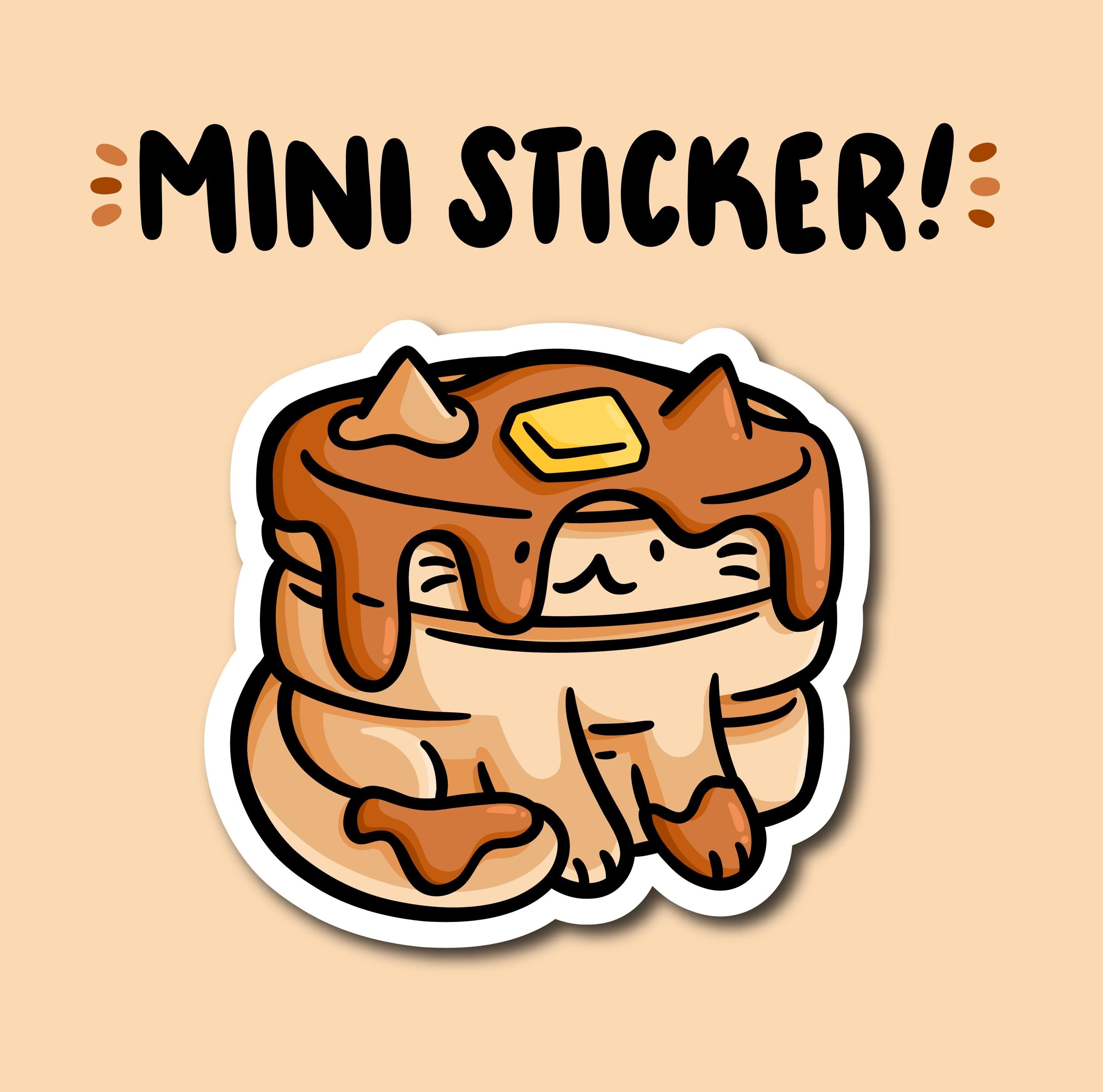 Pancakes Cat Mini Sticker