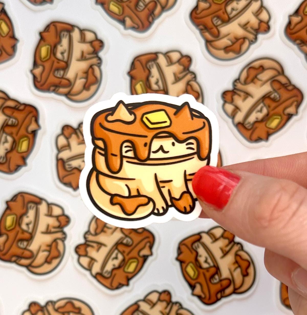 Pancakes Cat Mini Sticker