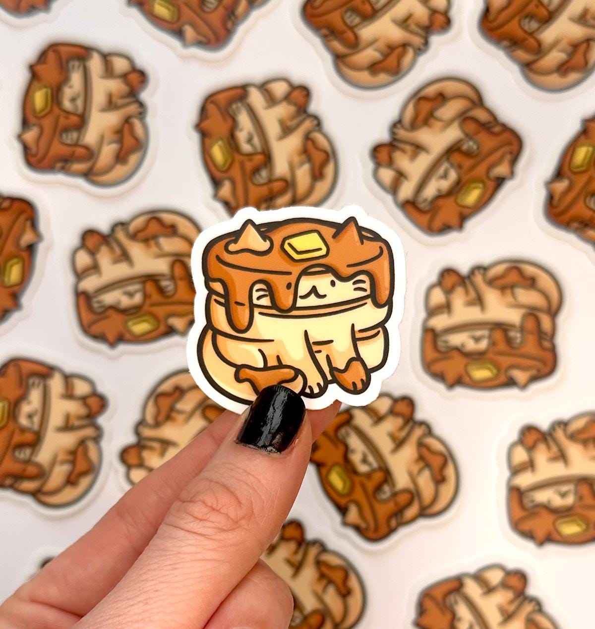 Pancakes Cat Mini Sticker