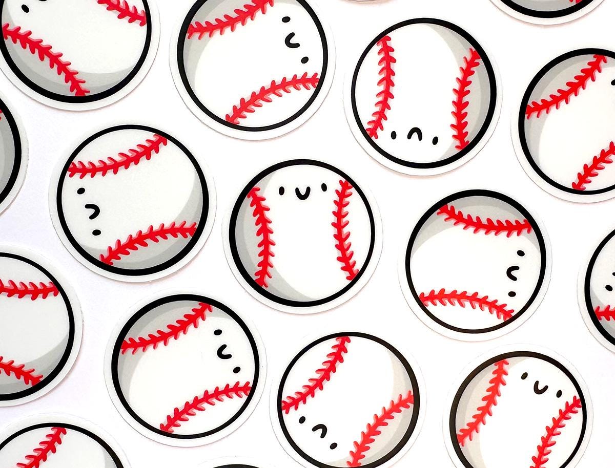 Baseball Mini Sticker