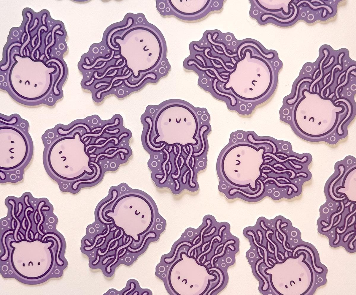 Jellyfish Mini Sticker