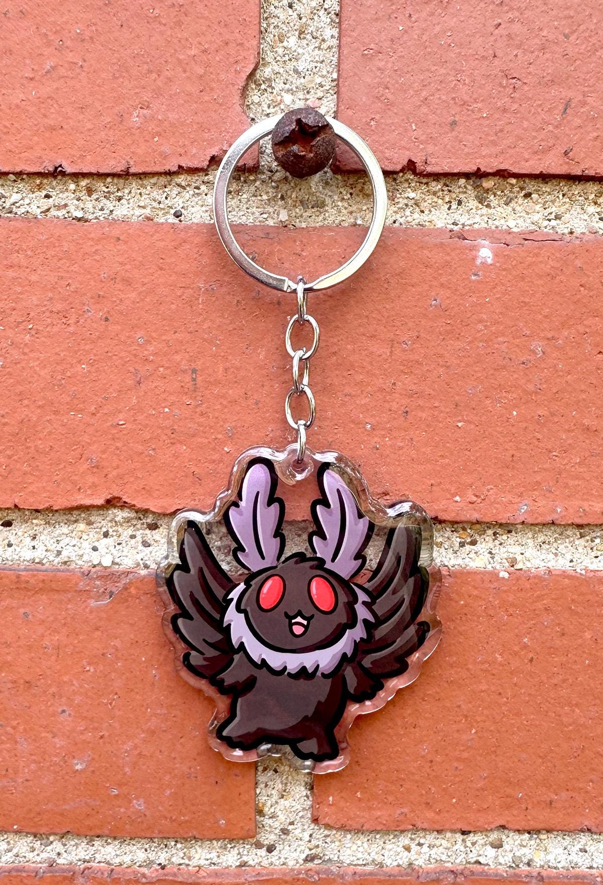 Moth Man Keychain