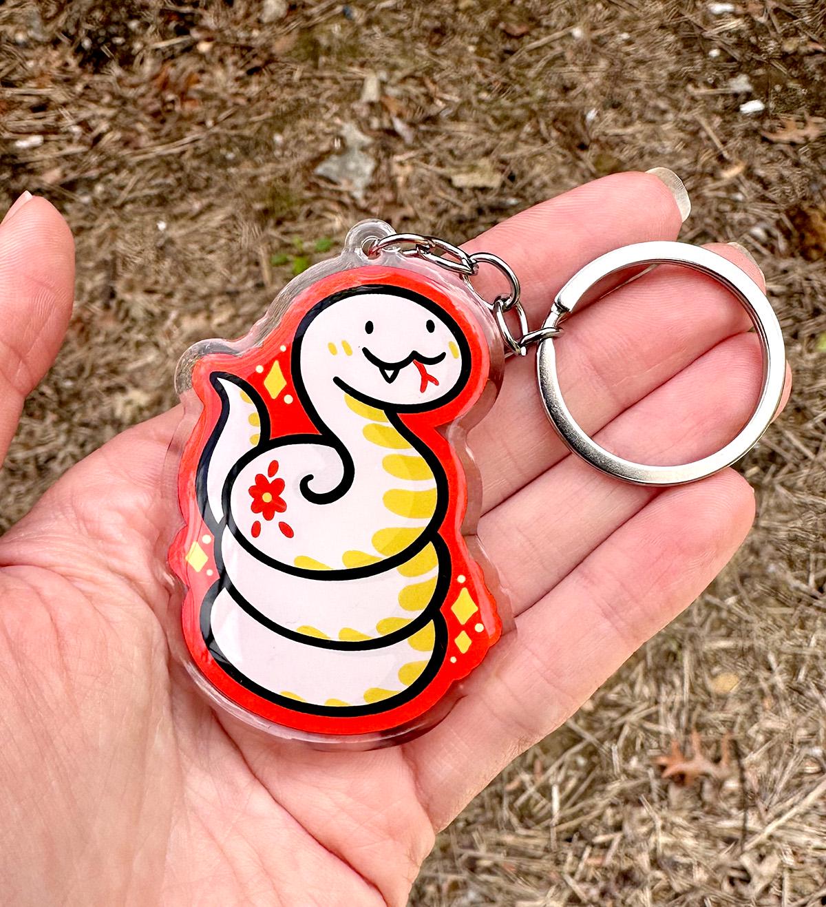 Snake Zodiac Keychain