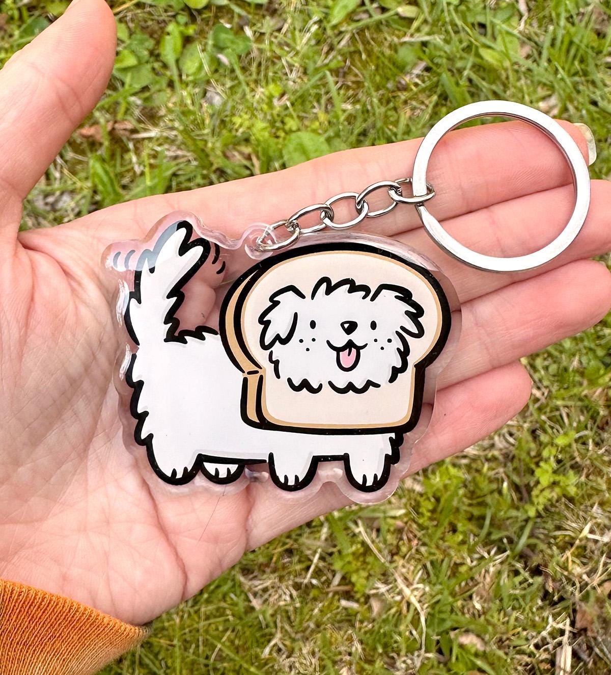 Bread Dog Keychain
